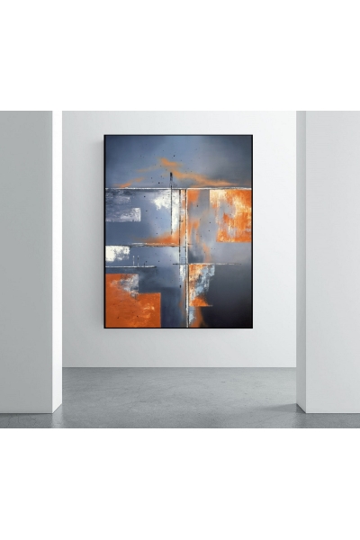 SOUND OF SILENCE II 140x100 cm NOWOCZESNY OBRAZ NAMALOWANY NA PŁÓTNIE